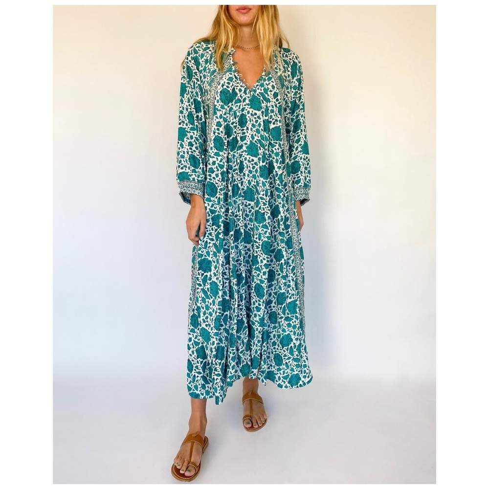 Natalie Martin Fiore Dress in Jade
